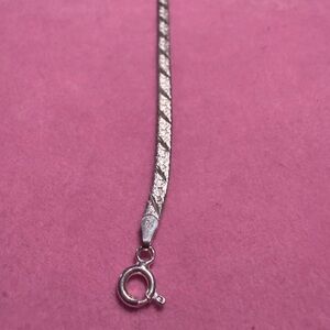 Sterling silver flat bracelet